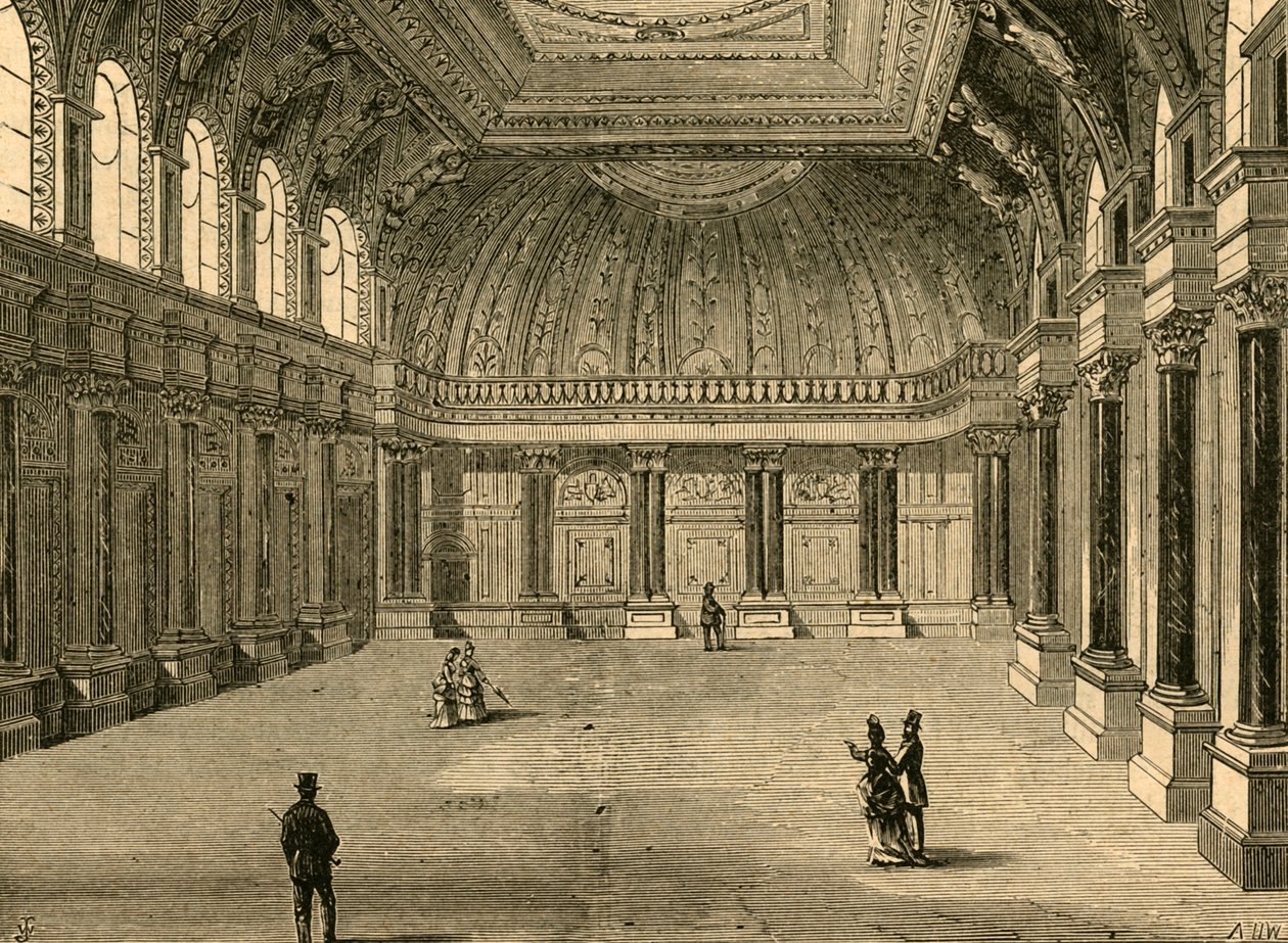 Interiør af Drapers Hall, 1897. af Unbekannt
