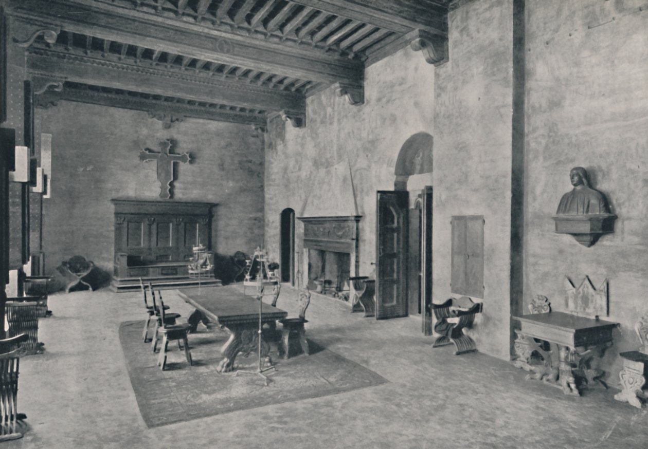 Interiør af Palazzo Davanzati, 1928 af Unbekannt
