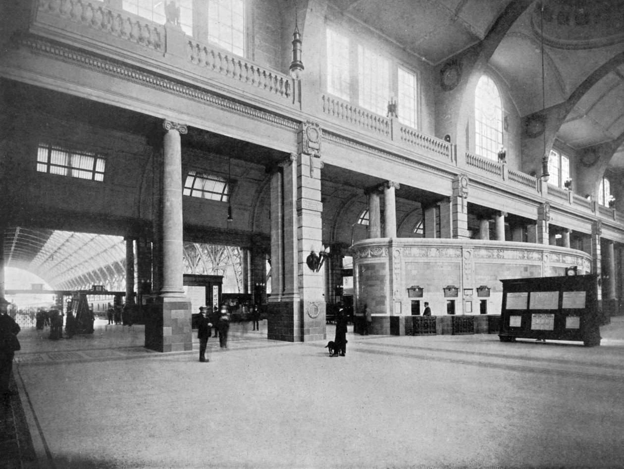 Interiør af Retiro Railway Station, Buenos Aires, Argentina af Unbekannt