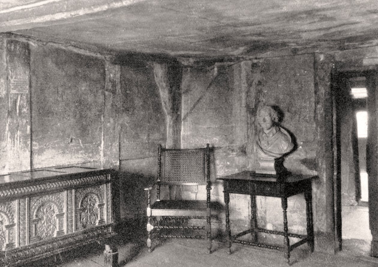 Interiør af Shakespeares hus, Stratford-upon-Avon, Warwickshire, England, 1924-1926 af Unbekannt