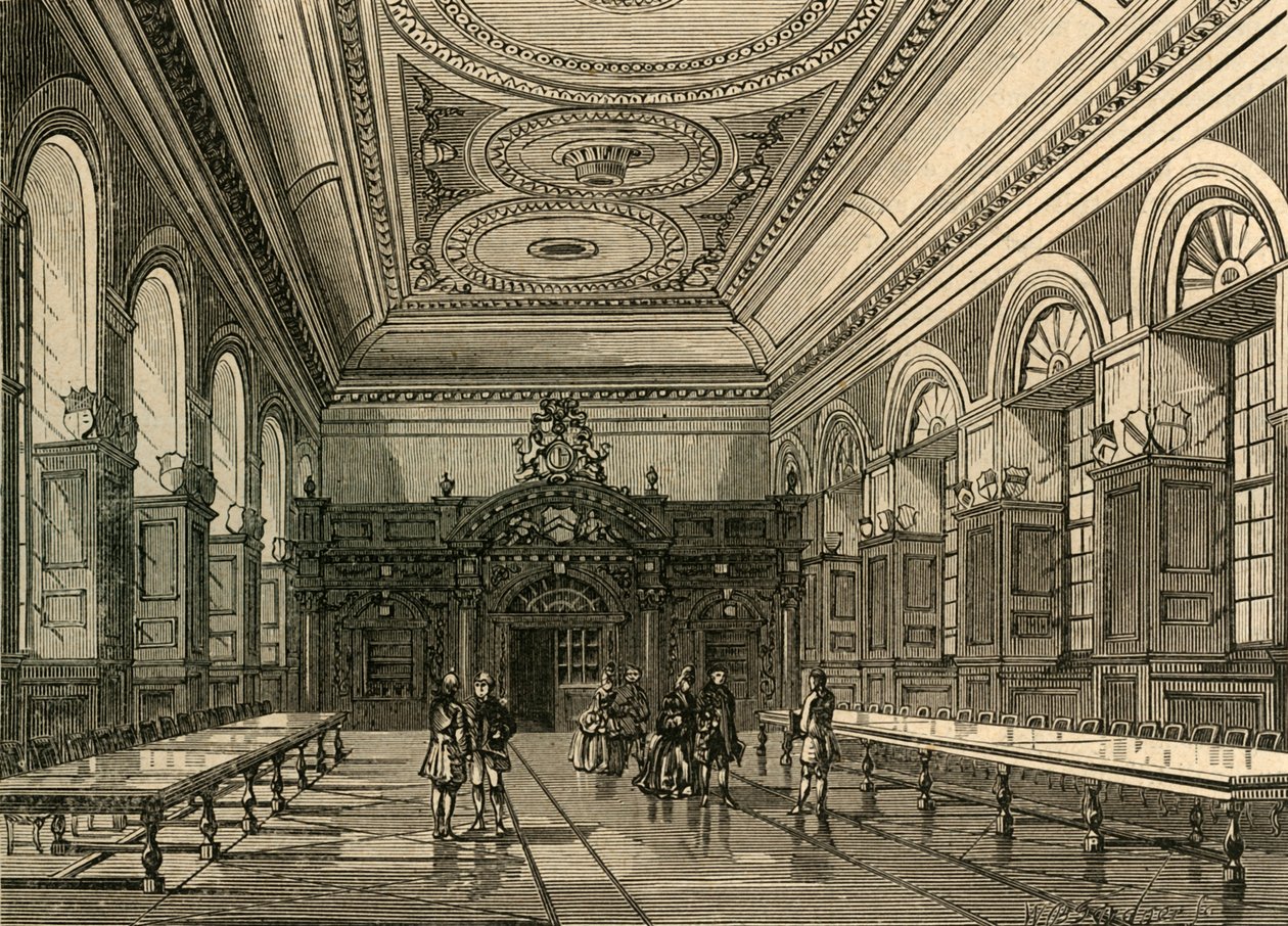 Interiør af Stationers Hall, 1876, 1897. af Unbekannt