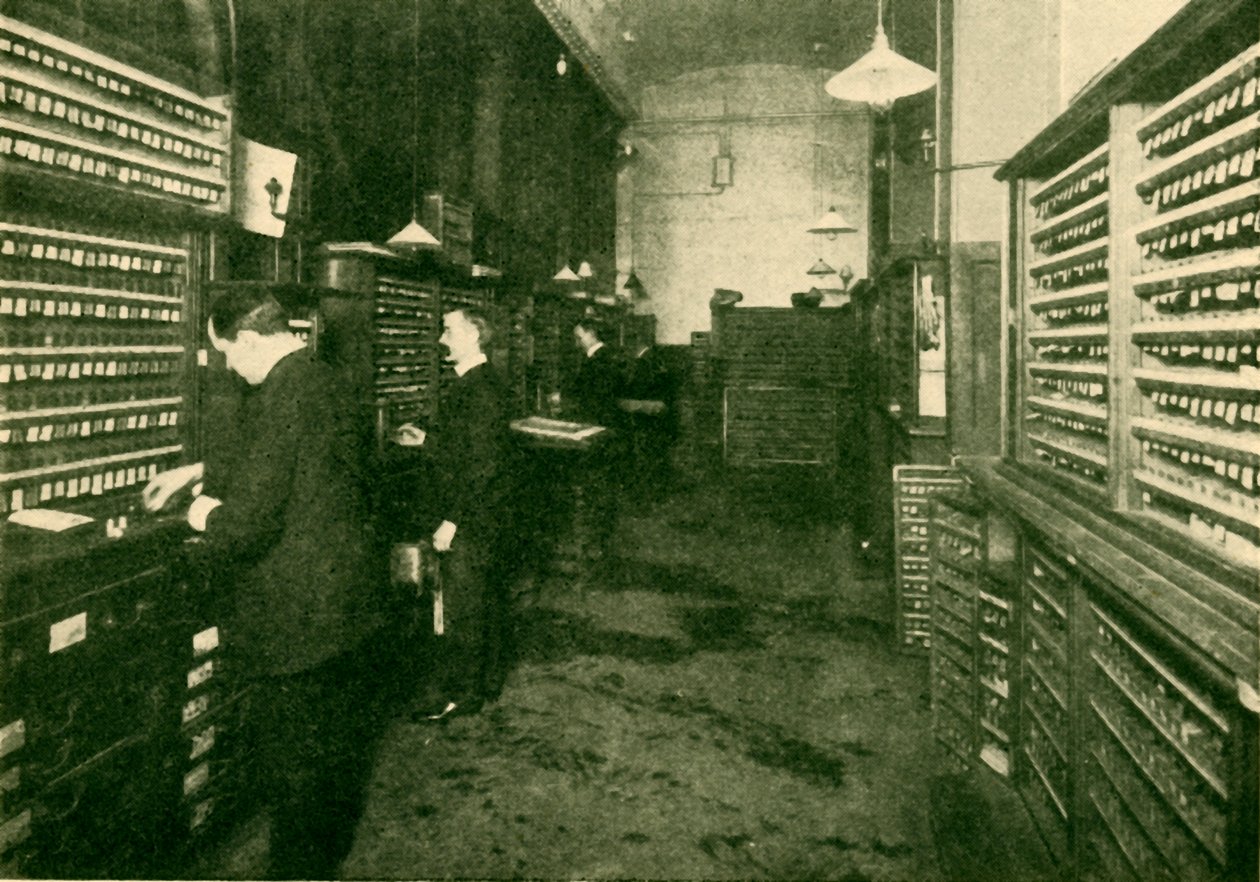 Interiør af et Great Western Booking-kontor, 1930. af Unbekannt