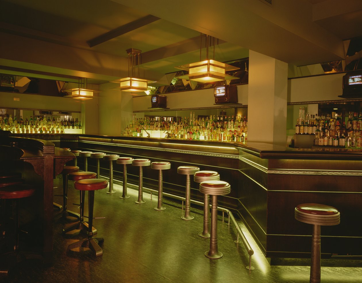 Interiør af en bar, Soho, London, ca. 1987 (foto) af Unbekannt