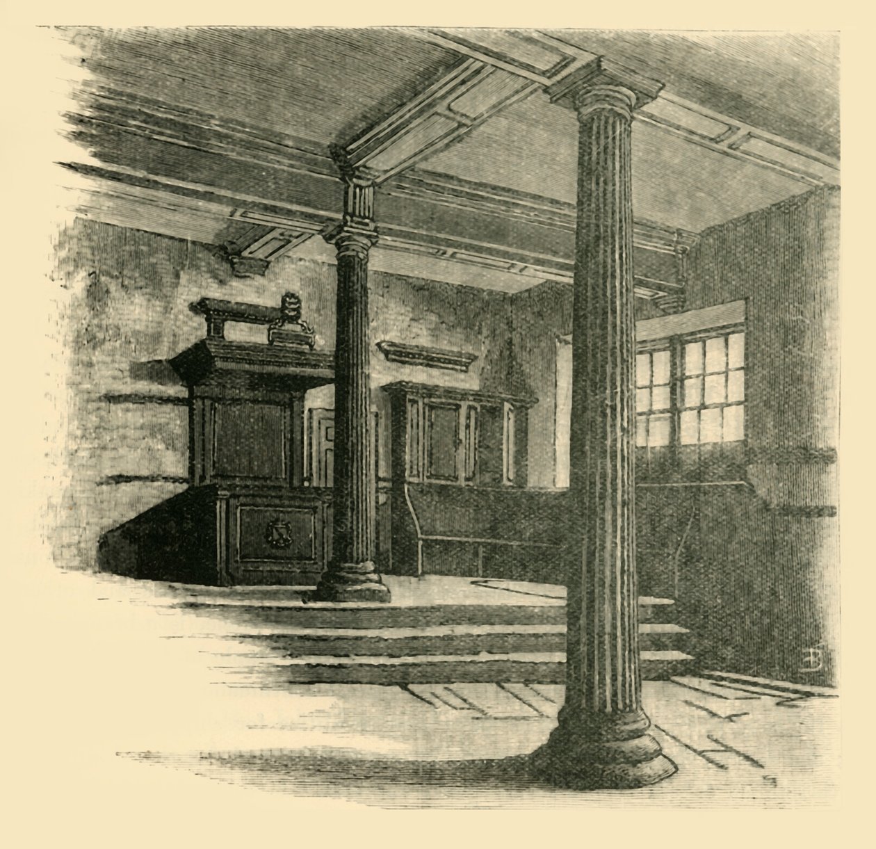 Gymnastikskolens interiør, 1898. af Unbekannt