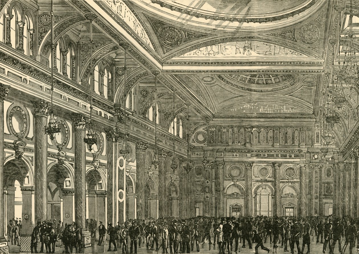 Interiør af Royal Exchange, 1898. af Unbekannt