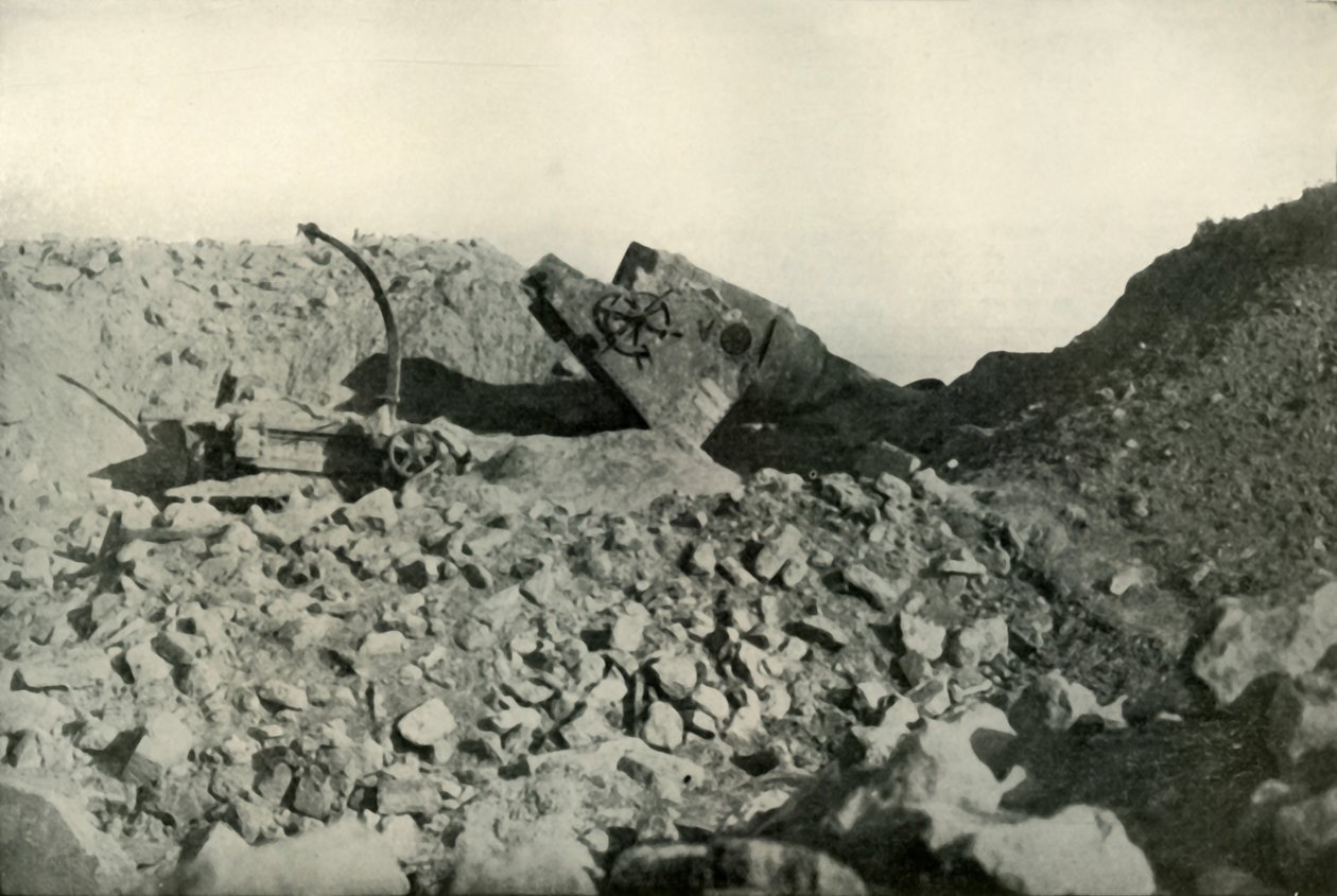 Interiør af Seddul Bahr Forts, 1919. af Unbekannt
