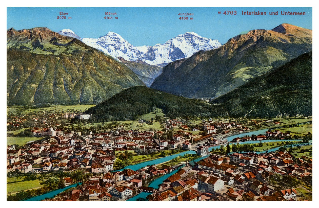 Interlaken, Schweiz, 20. århundrede af Unbekannt