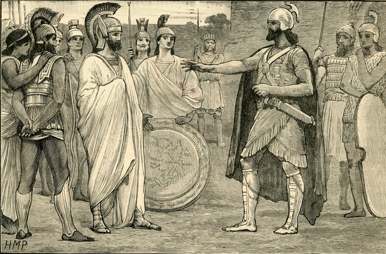 Interview mellem Agesilaus og Pharnabazus, 1890. af Unbekannt