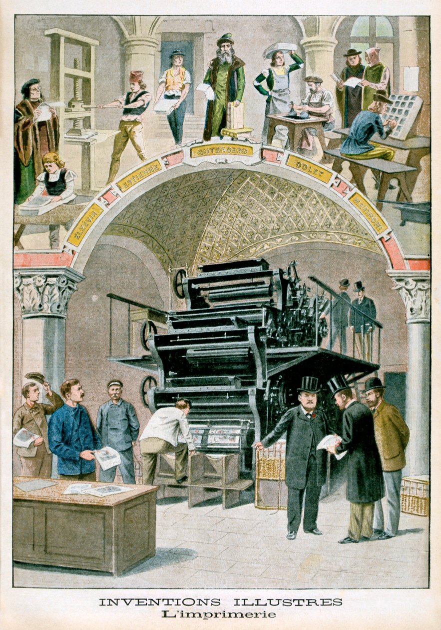 Opfindelser, trykkeriet, 1901 af Unbekannt