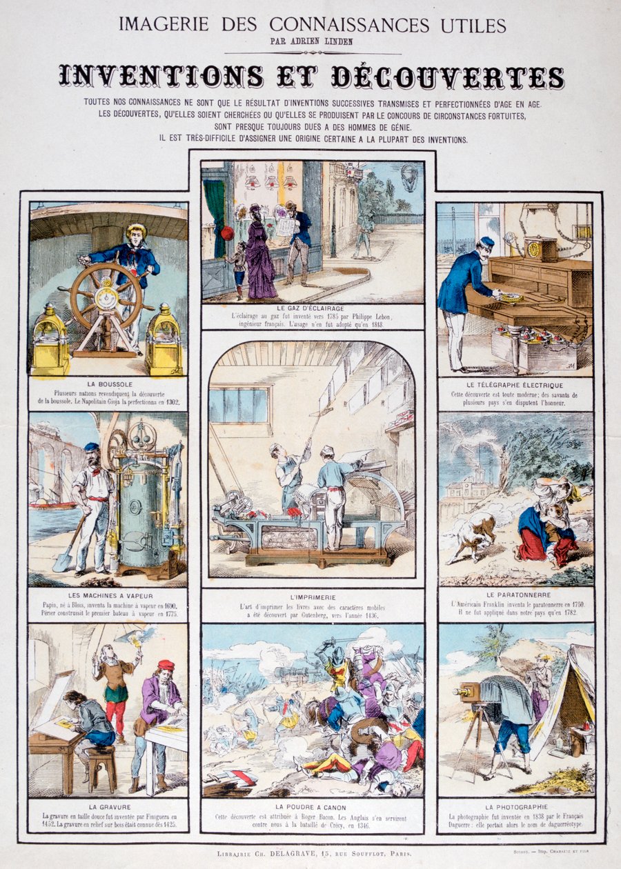 Opfindelser og opdagelser, 1800-tallet af Unbekannt