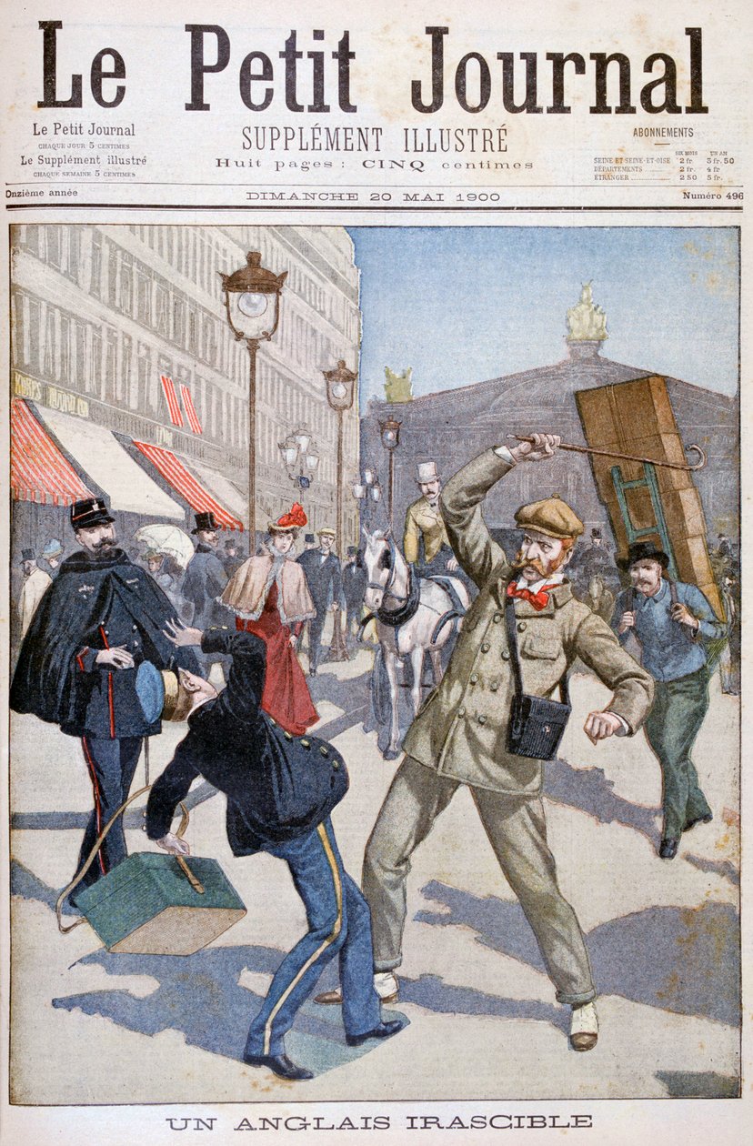 Irascible engelsk turist, Paris, 1900 af Unbekannt