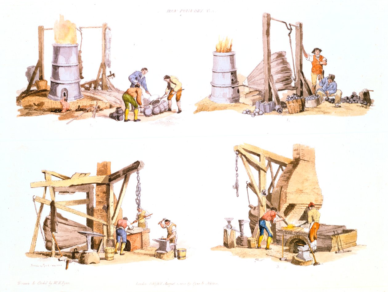 Jernstøberi, 1802 af Unbekannt