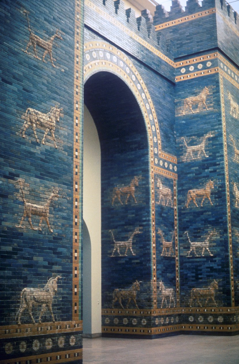 Ishtar-porten, ny-babylonsk, c575 f.Kr af Unbekannt