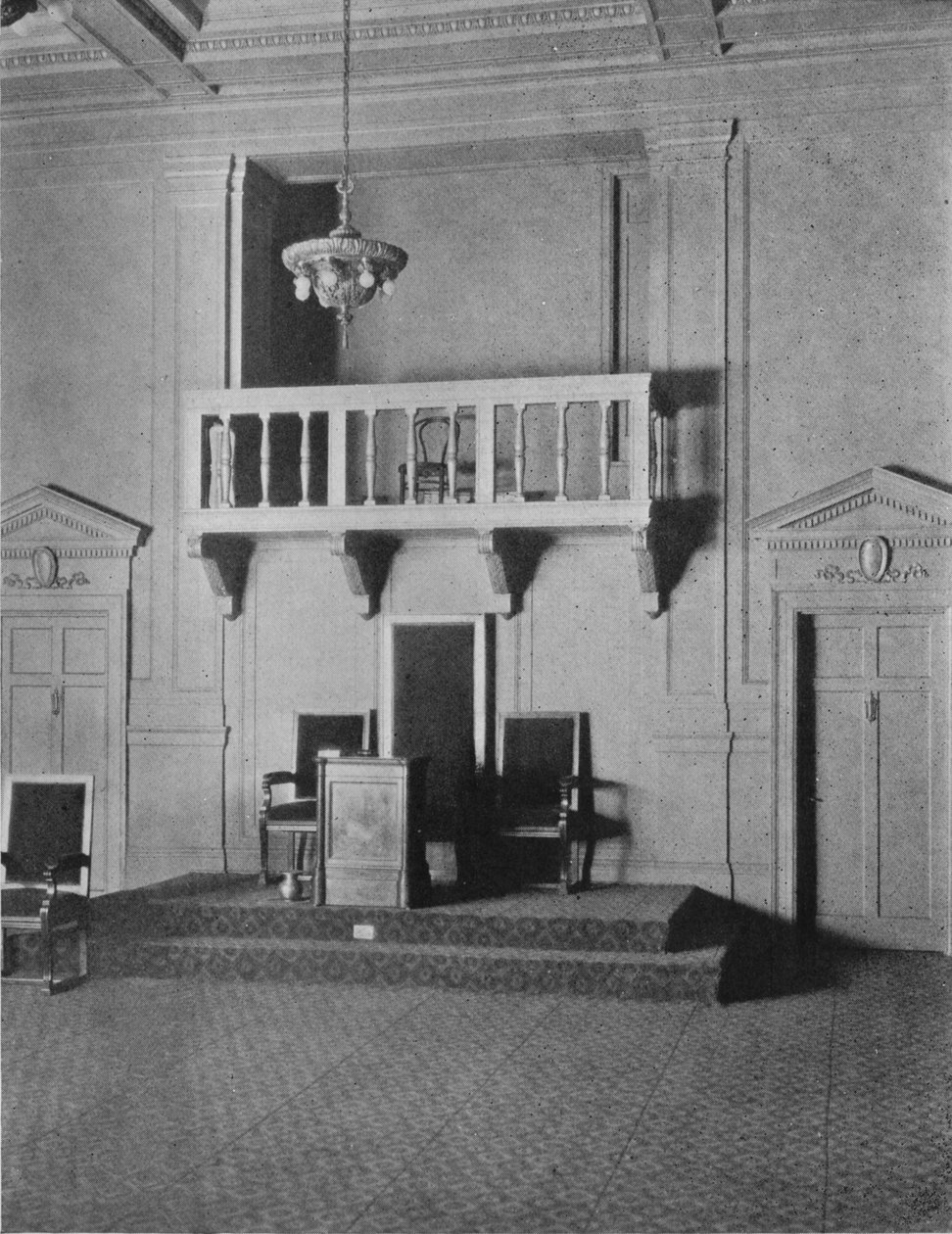 Italiensk renæssancedetalje i logerummet i frimurertemplet, Birmingham, Alabama, 1924 af Unbekannt