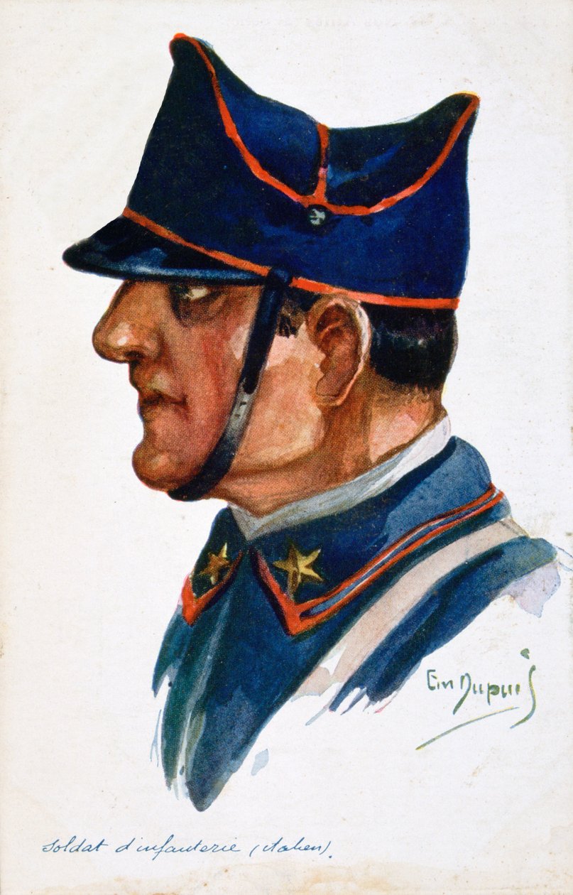 Italiensk infanterisoldat, 1914-1918 af Unbekannt