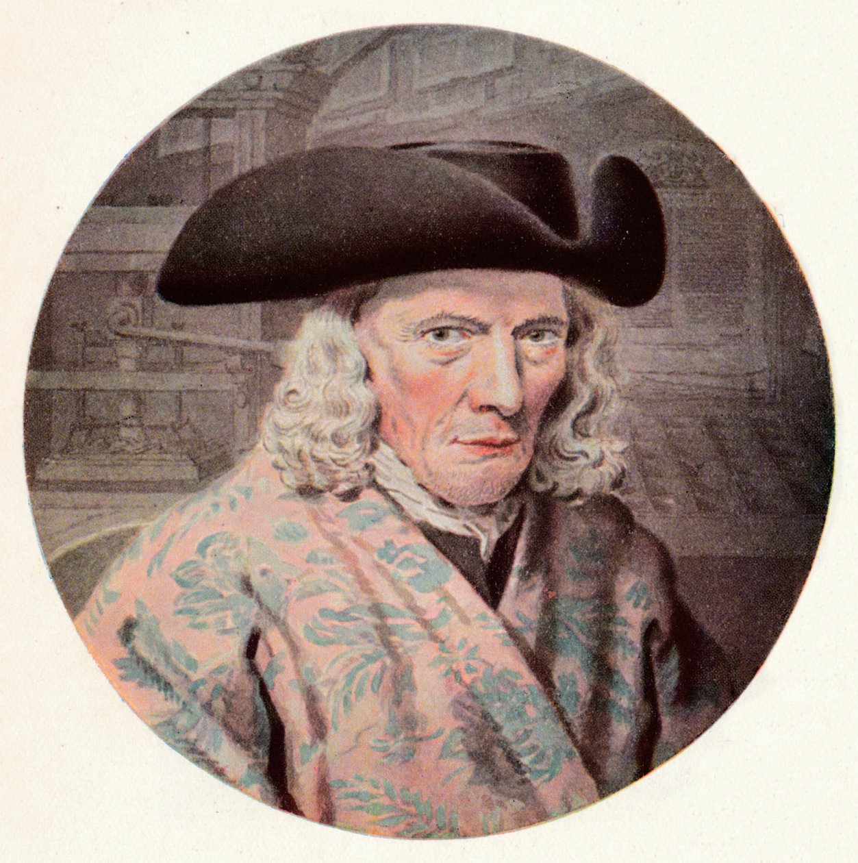 Izaak Enschede 1681-1761, stifter af trykkeriet Royal Joh. Enschede, c1700-tallet af Unbekannt
