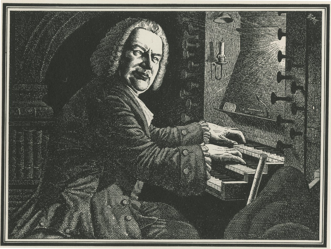 JS Bach af Unbekannt