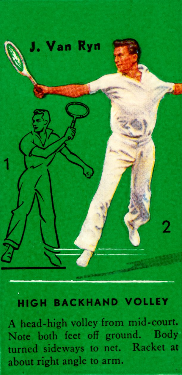 J. Van Ryn - High Backhand Volley, c1935. af Unbekannt