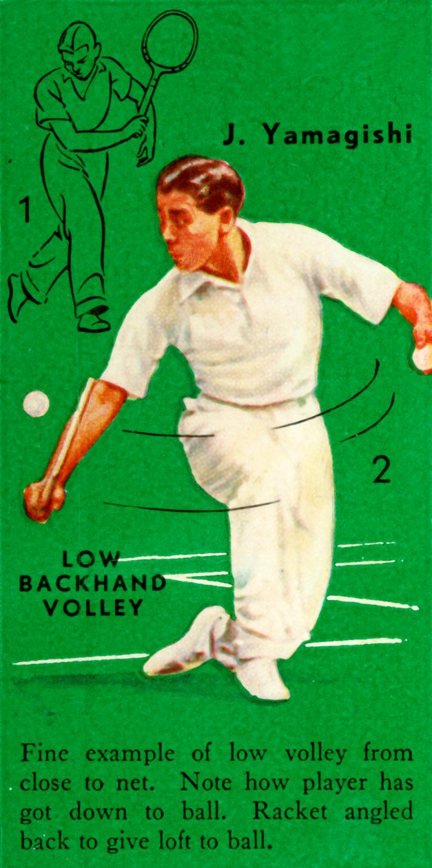 J. Yamagishi - Low Backhand Volley, c1935. af Unbekannt