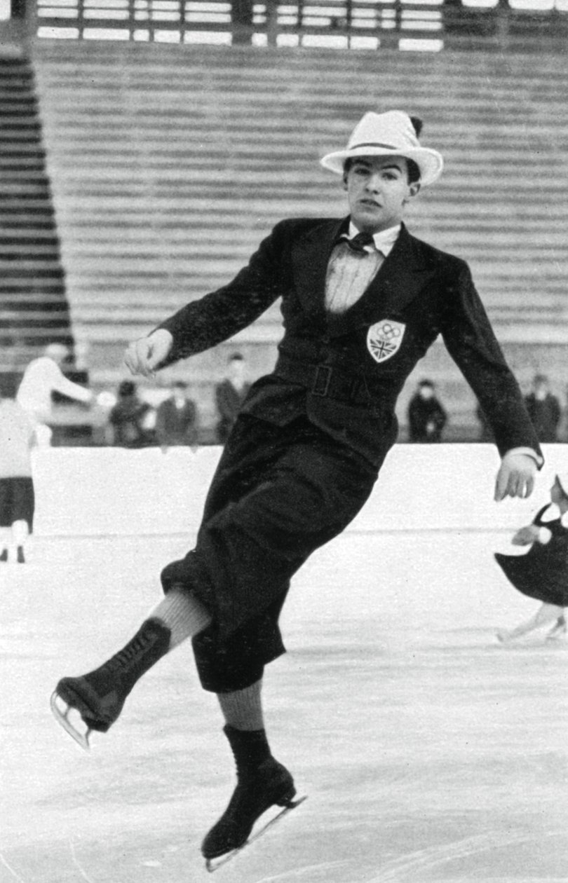 Jack Dunn, britisk kunstskøjteløber, vinter-OL, Garmisch-Partenkirchen, Tyskland, 1936 af Unbekannt