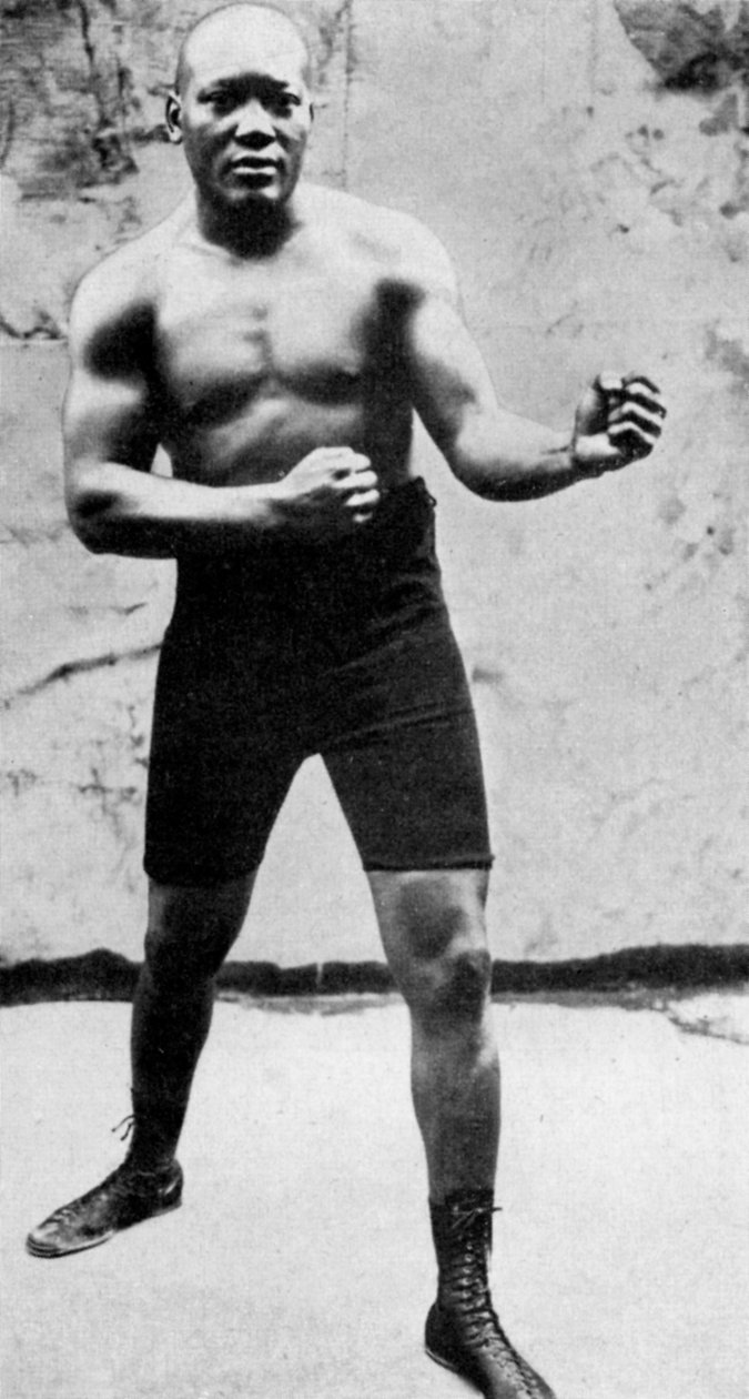 Jack Johnson, den første sorte verdensmester i sværvægtsboksning, 1908 1951 af Unbekannt