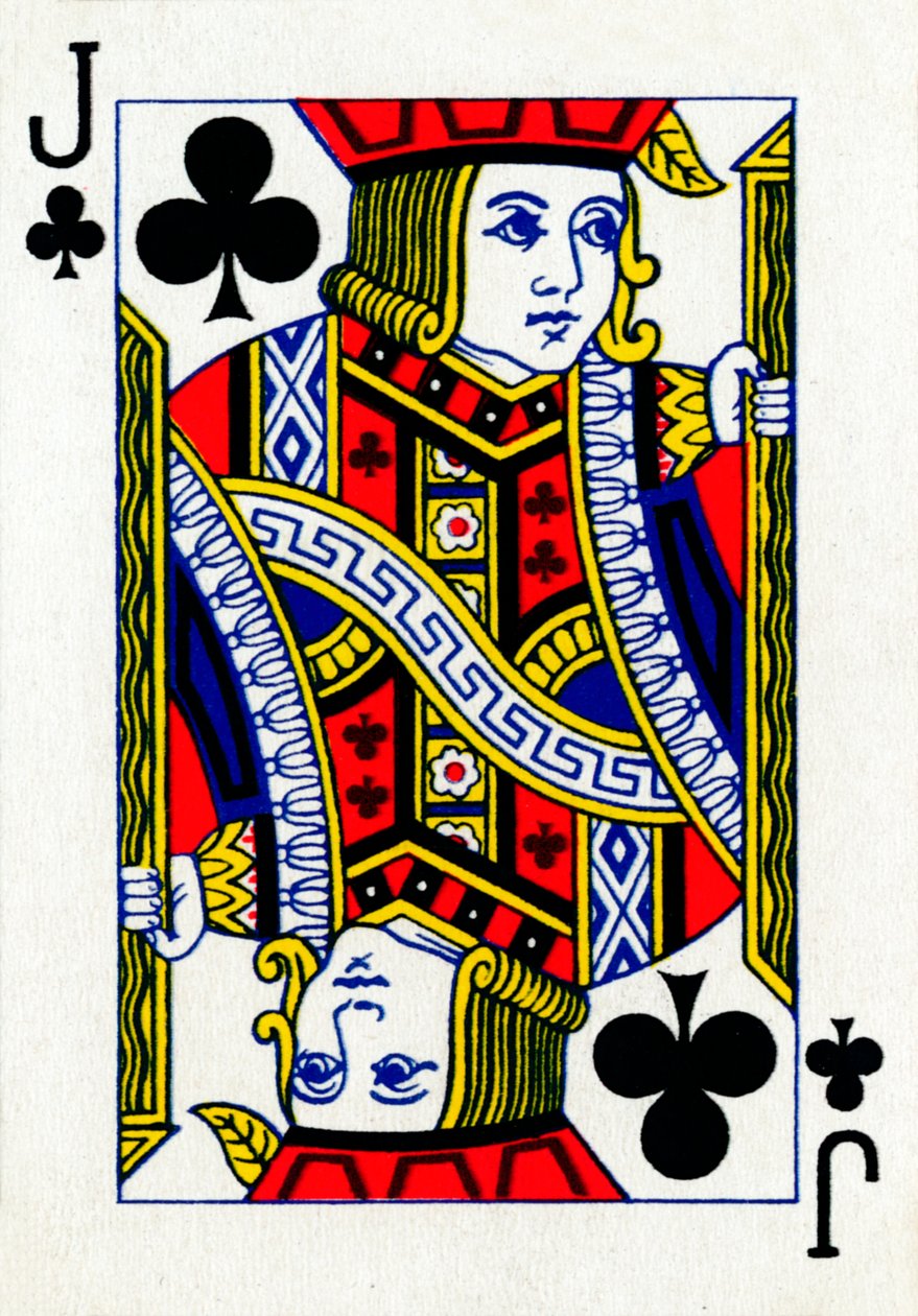 Jack of Clubs fra et sæt Goodall & Son Ltd. spillekort, c1940 af Unbekannt