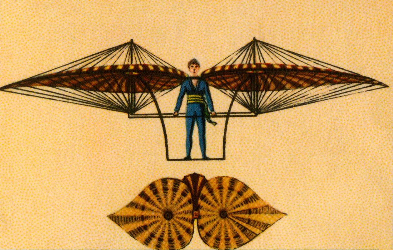 Jacob Degens flyvemaskine, 1808, 1932. af Unbekannt