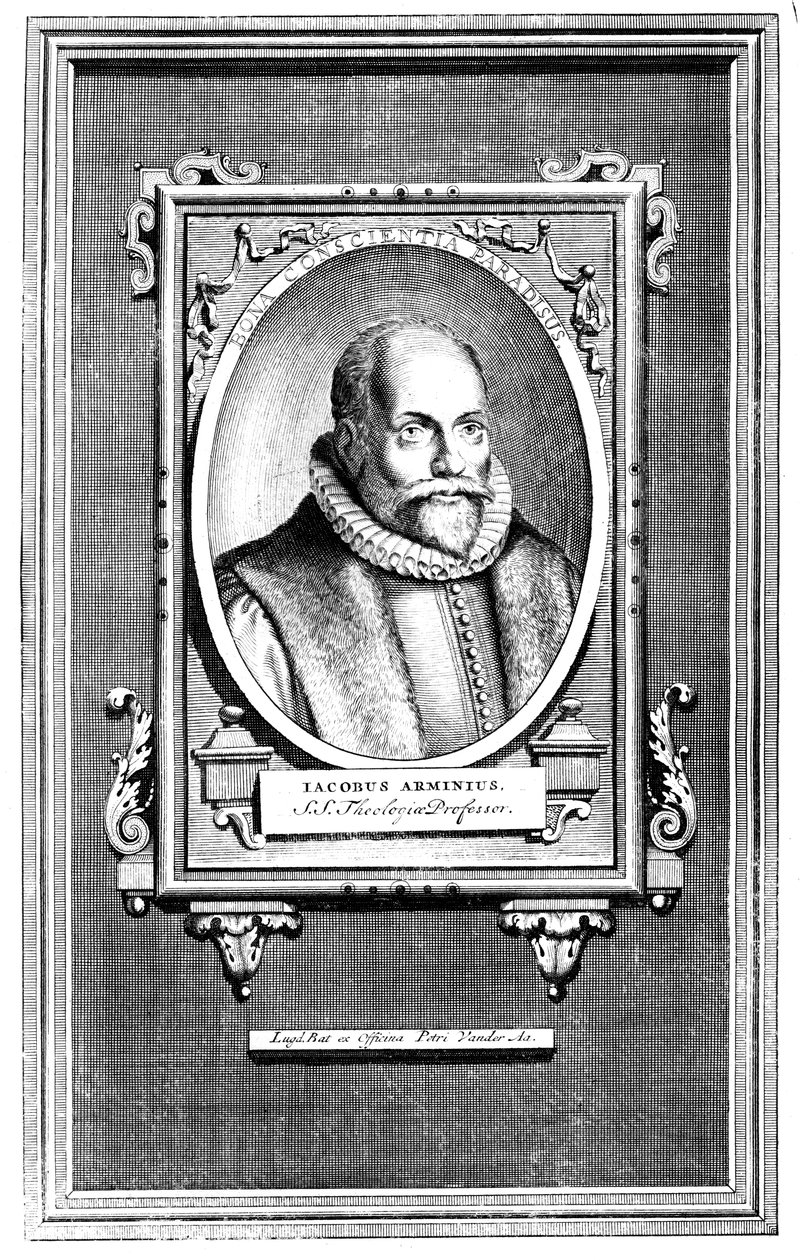 Jacobus Arminius, hollandsk teolog og professor i teologi ved universitetet i Leiden af Unbekannt