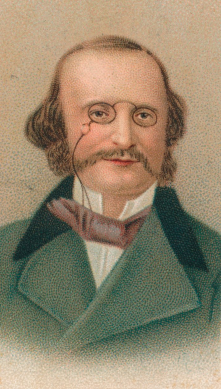 Jacques Offenbach, 1819-1880 tyskfødt fransk komponist, cellist og impresario, 1911 af Unbekannt