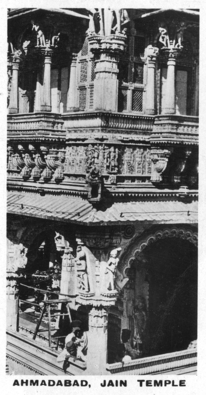 Jain-templet, Ahmedabad, Indien, c1925 af Unbekannt