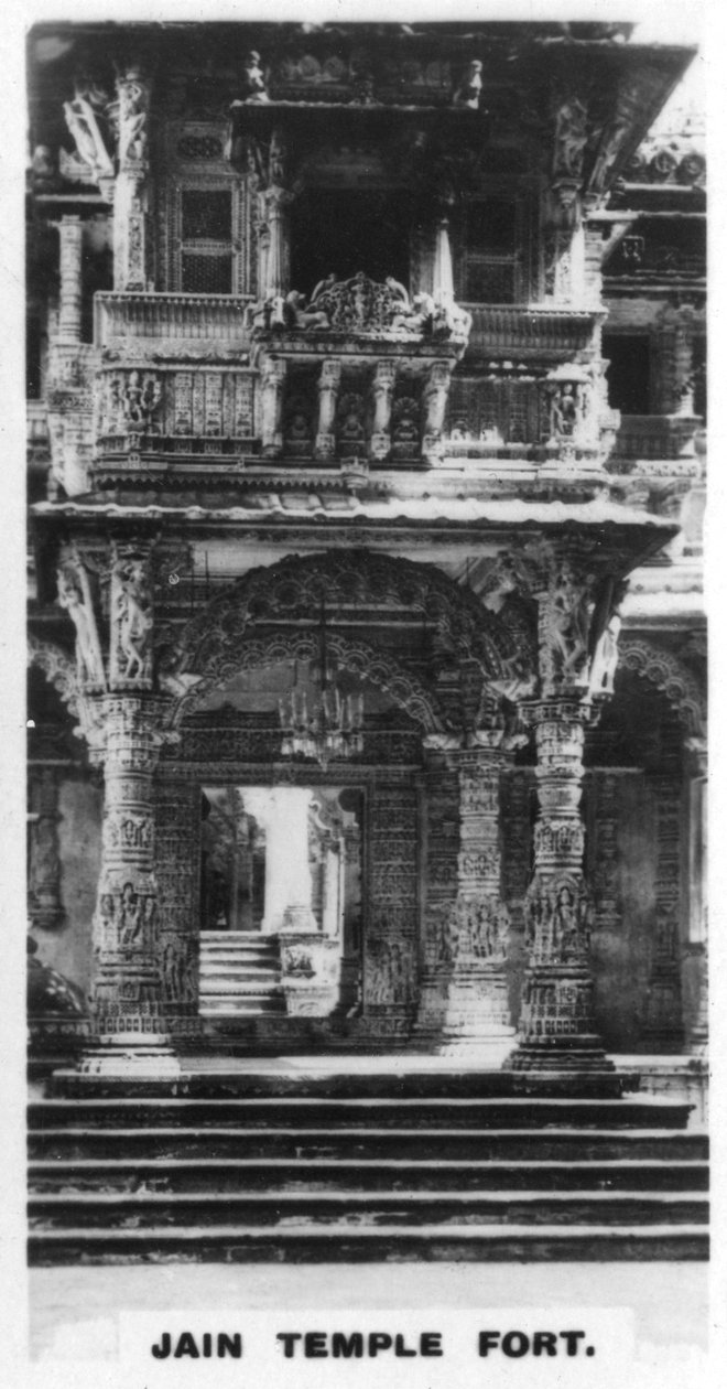 Jain tempelfort, Ahmedabad, Indien, c1925 af Unbekannt