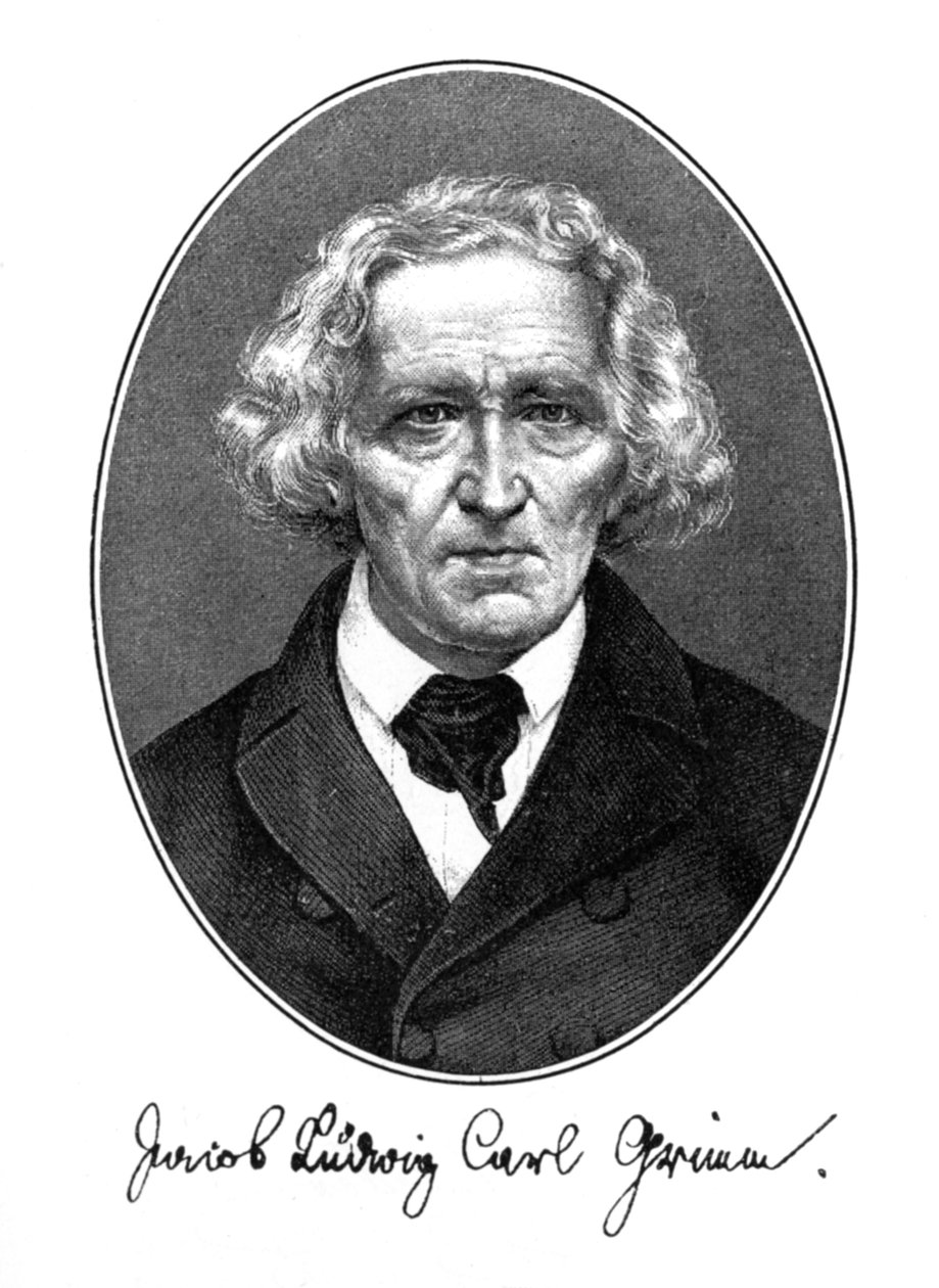 Jakob Ludwig Karl Grimm, tysk forfatter, filolog og mytolog, 1887 af Unbekannt