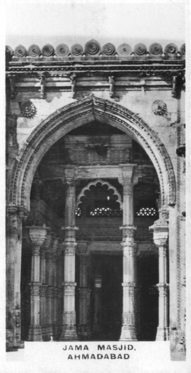 Jama Masjid, Ahmedabad, Gujarat, Indien, 1925 af Unbekannt