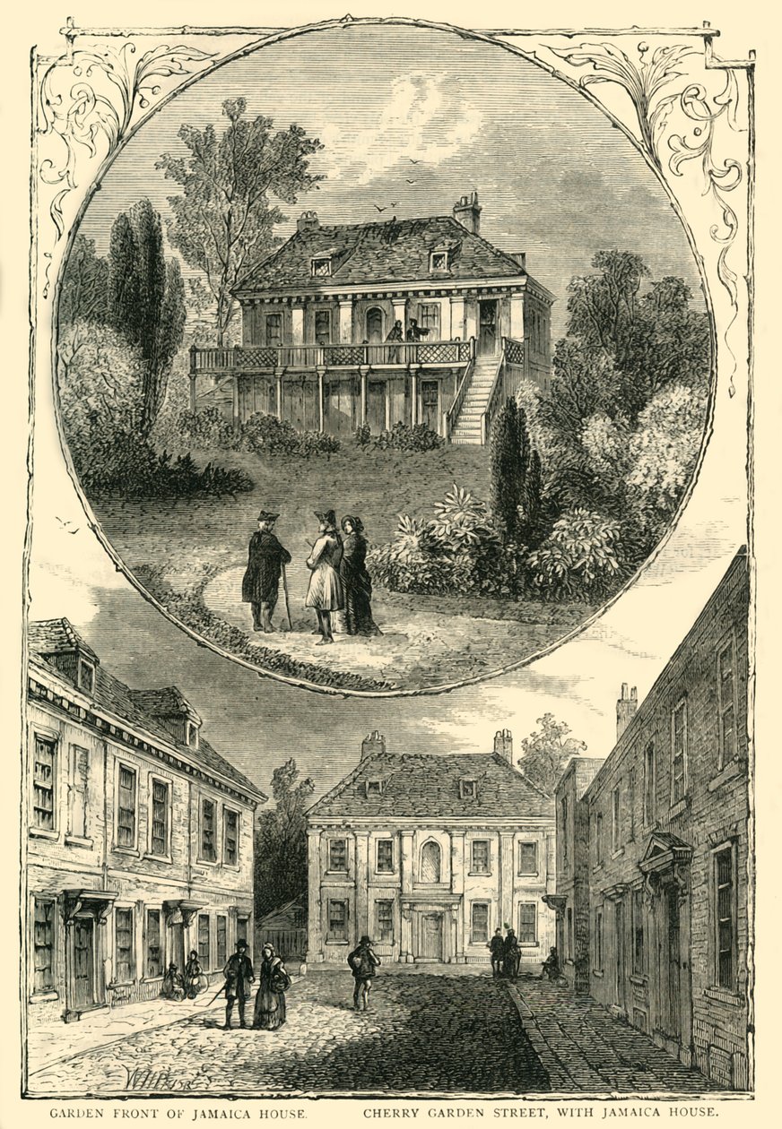 Jamaica House, 1826, c1878. af Unbekannt