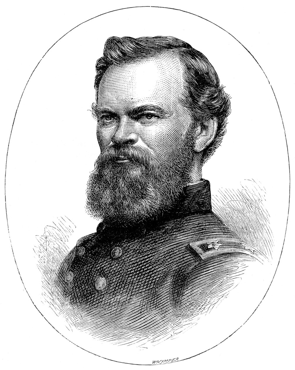 James B McPherson, Unionsgeneral for den amerikanske borgerkrig, c1880 af Unbekannt
