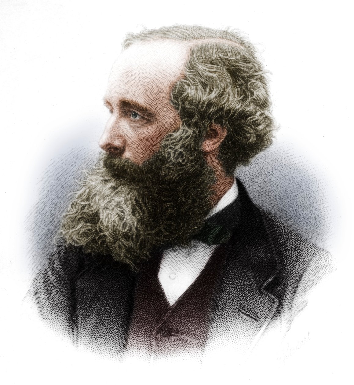 James Clerk Maxwell 1831-1879, skotsk teoretisk fysiker, 1882 af Unbekannt