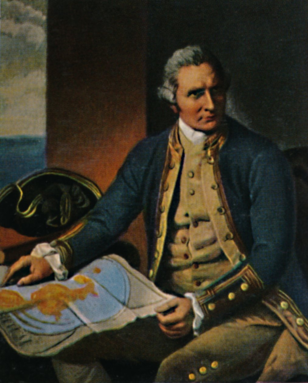 James Cook 1728-1779. - Gravering efter maleriet af Dance, 1934. af Unbekannt
