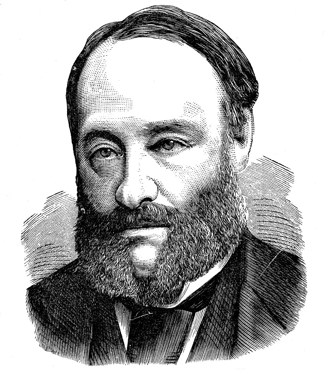 James Prescott Joule, engelsk fysiker, 1875 af Unbekannt