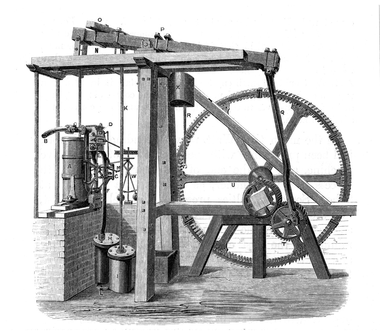 James Watts prototype dampmaskine Old Bess, c1778 af Unbekannt