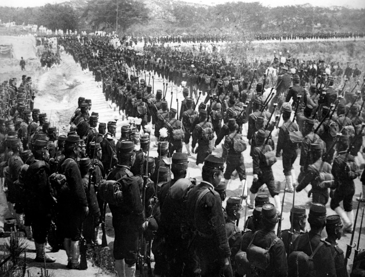 Japanske tropper, Korea, 1900 af Unbekannt