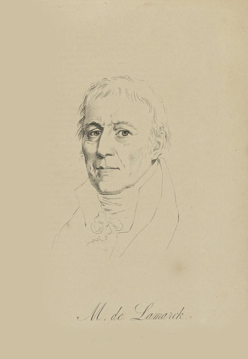 Jean-Baptiste Pierre Antoine de Monet, Chevalier de Lamarck 1744-1829, ca. 1810. af Unbekannt