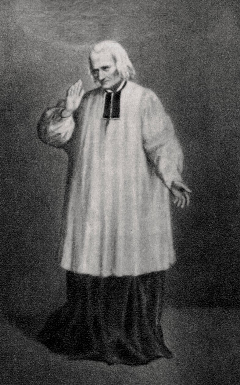 Jean-Marie Vianney, Cure dArs, fransk præst, 1858 af Unbekannt