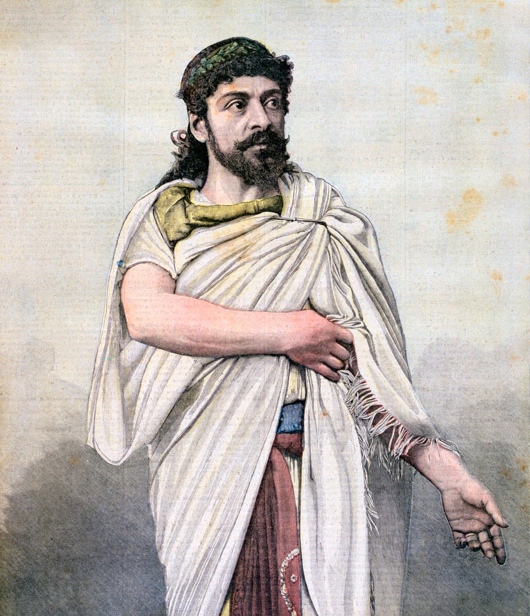 Jean Mounet-Sully som Ødipus i Oedipe Roi, Comedie Francaise, 1892 af Unbekannt