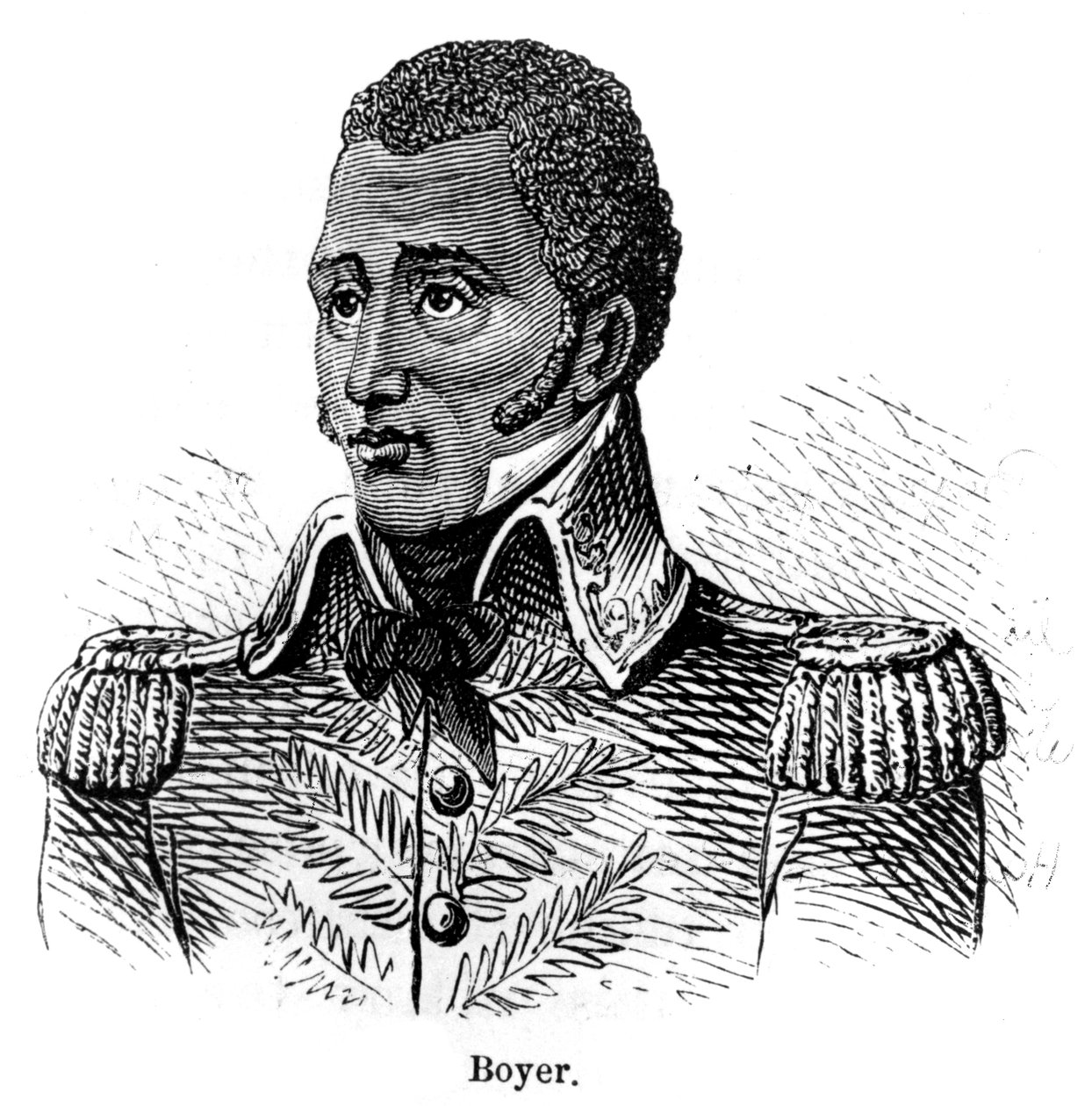 Jean Pierre Boyer, haitisk soldat og præsident for Haiti, 1873 af Unbekannt