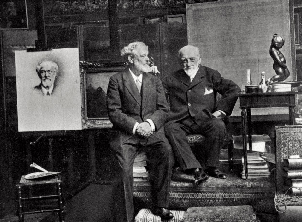 Jean Richepin, fransk digter, dramatiker og romanforfatter, og Leon Bonnat, fransk kunstner, 1901 af Unbekannt