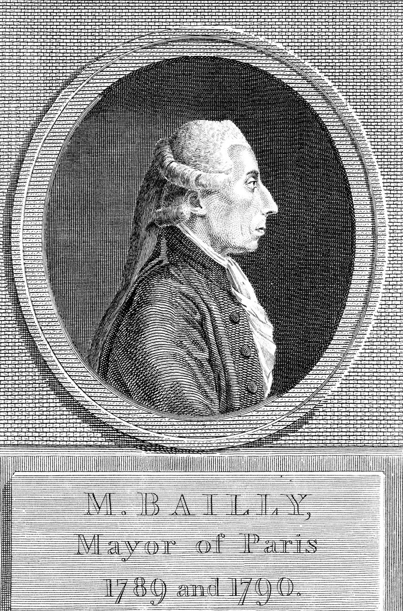Jean Sylvain Bailly 1736-1793, fransk astronom, forfatter og politiker af Unbekannt