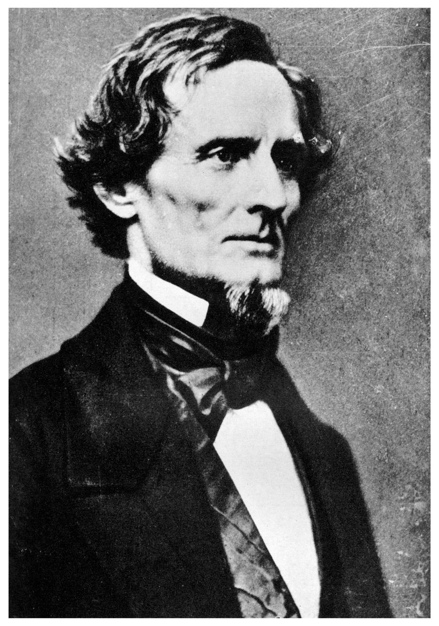 Jefferson Davis, præsident for Amerikas konfødererede stater, c1855-1865 1955 af Unbekannt