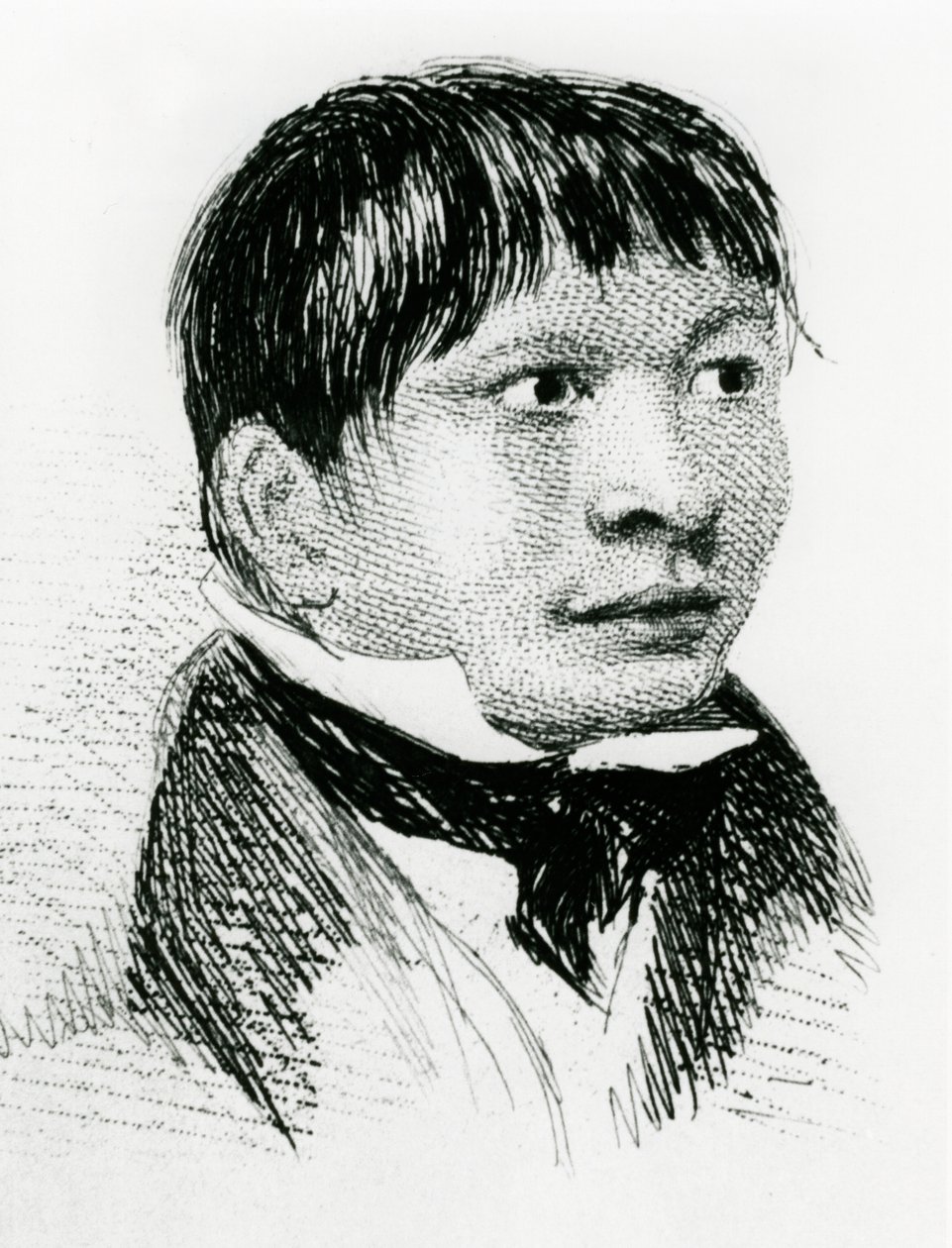 Jemmy Button, Fuegian adopteret af Fitzroy ekspeditionen, som han dukkede op i 1833 1839 af Unbekannt