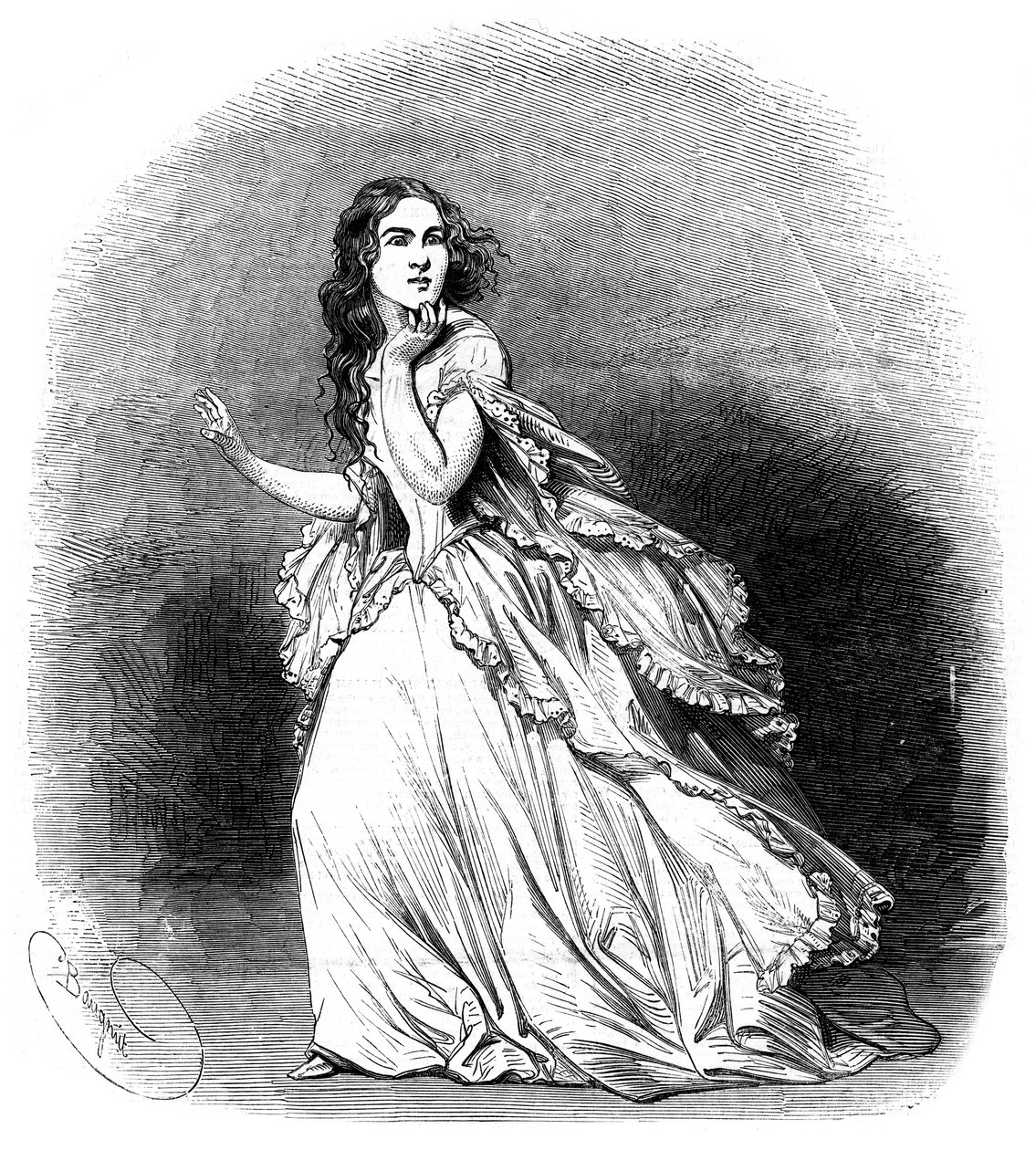 Jenny Lind, sopran kendt som den svenske nattergal, 1848 af Unbekannt