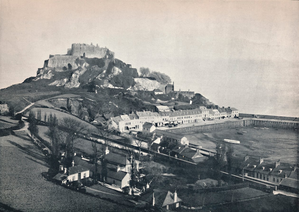 Jersey - Gorey og Mont Orgueil Castle, 1895 af Unbekannt